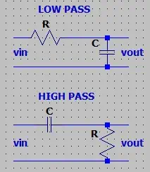 RC filter schematic